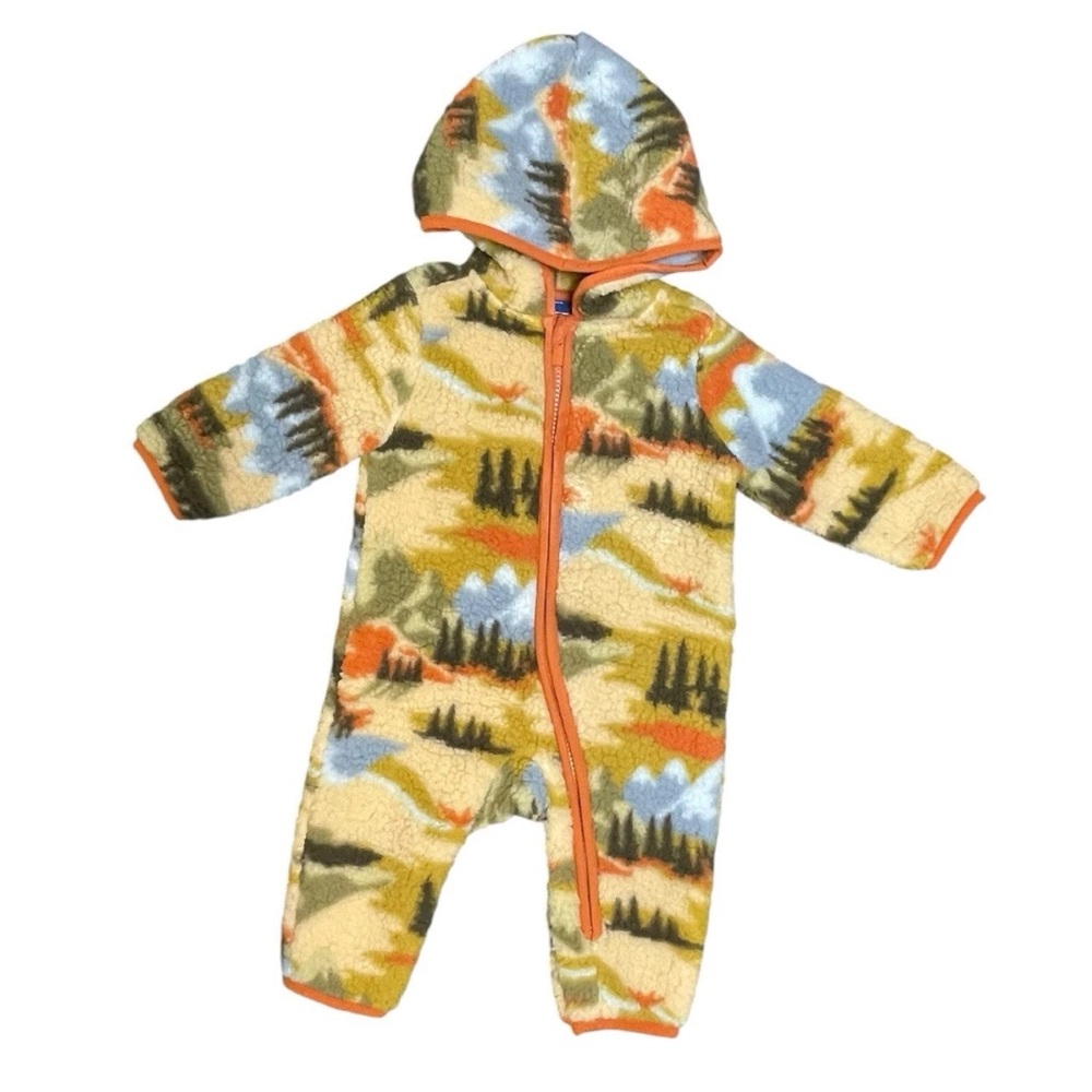 Old Navy Infant Fleece Sherpa Coveralls Outdoor Winter Coat Jacket Pattern 6-12